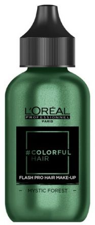 L´oréal Professionnel Colorful Hair Flash Pro Hair Make-up Mystic Forest - Zelený vlasový make-up 60 ml