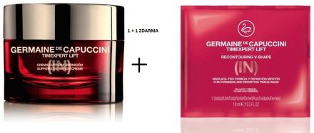 Germaine de Capuccini Timexpert Lift (IN) SADA - Krém na krk a dekolt 50 ml + maska na bradu a krk 10 ml Dárková sada