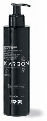 Echosline Karbon 9 Color Mask Black - Černá barevná maska 240 ml