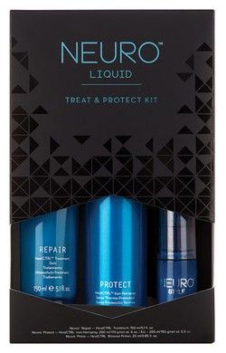 Paul Mitchell Neuro Liquid Treat and Protect Vánoční sada - Hydratační maska 150 ml + Lak na vlasy 205 ml + Gel na foukání vlasů 25 ml Dárková sada