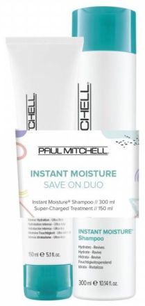 Paul Mitchell Instant Moisture Duo Set - Šampon 300 ml + Intenzivní zvlhčující kůra 150 ml Dárková sada