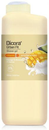 Dicora Shower Gel Urban Fit Mango & Avocado - Sprchový gel mango a avokádový olej 400 ml
