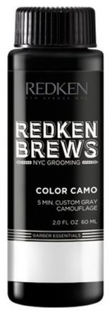 Redken Brews Color Camo Light Ash -Pětiminutová barva přirozeně kryjící šediny 3 x 60 ml