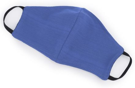 Rouška bavlněná dvouvrstvá modrá