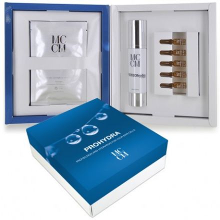 Mesosystem Prohydra Sada - Ampule proteoglykany 5 x 2 ml + pleťová maska 5 ks + krém Proteohydra 50 ml Dárková sada