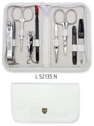 Kellermann Genuine leather L52135FN - Luxusní 8-dílná manikúrní sada
