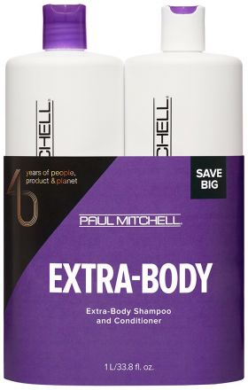 Paul Mitchell Extra-Body Save Big Set - Objemový šampon 1000 ml + kondicionér 1000 ml Dárková sada