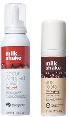 Milk Shake SOS Sada Mahagon - Sprej na odrosty 75 ml + vyživující pěna 100 ml Dárková sada
