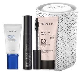 Skeyndor Power Oxygen Suchá Pleť Set - Revitalizační krém 50 ml + řasenka Černá 10 ml + BB cream č.2 40 ml Dárková sada