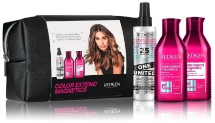 Redken Color Extend Magnetics Vánoční sada - Šampon 300 ml + kondicionér 300 ml + Vlasový sprej One United 150 ml Dárková sada