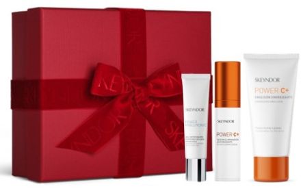 Skeyndor Power C+ Vánoční Set - Pleťový Krém pro normální až suchou pleť 50 ml + antioxidační sérum 30 ml + chladivý oční gel 15 ml Dárková sada