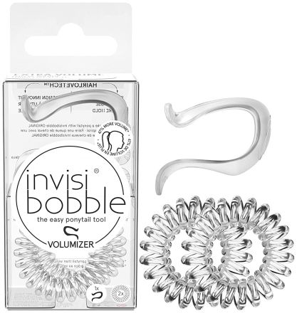Invisibobble VOLUMIZER Crystal Clear - Pomůcka k vytvoření objemnějšího culíku 1 ks
