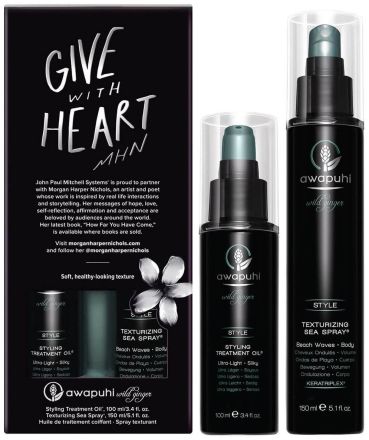Paul Mitchell Awapuhi Wild Ginger Natural Texture Duo Vánoční Sada - Olej 100 ml + sprej na vlny 150 ml Dárková sada