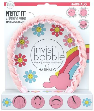 Invisibobble HAIRHALO Retro Dreamin‘ Eat, Pink, and be Merry - Čelenka do vlasů