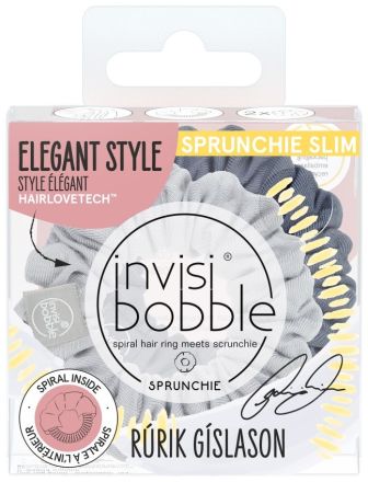 Invisibobble Sprunchie SLIM Rúrik Gíslason Feelin Greyt - Gumičky do vlasů 2 ks