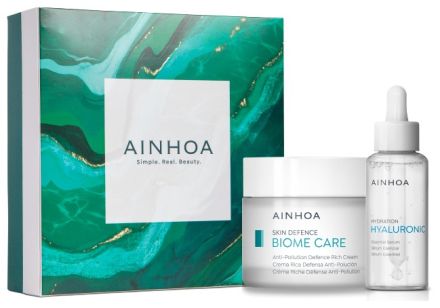Ainhoa Biome Care Vánoční Sada - Pleťový krém 50 ml + sérum 50 ml Dárková sada