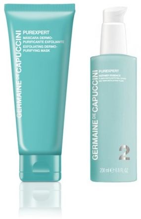 Germaine de Capuccini Purexpert Sada 6 - Exfoliační fluid pro mastnou pleť 200ml + Čistící exfoliační maska 75ml Dárková sada