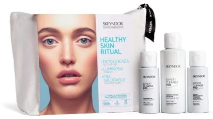 Skeyndor Expert Cleanse Pro Healthy Skin Ritual Set - Micelární olej 50 ml + odličovací mléko 100 ml + vitamínová esence 50 ml Dárková sada