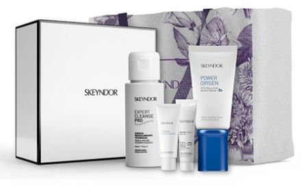 Skeyndor Power Oxygen Normální Pleť Set - Pleťový Gel-krém 50 ml + vitamínová esence 50 ml + booster 15 ml + DD krém 15 ml Dárková sada