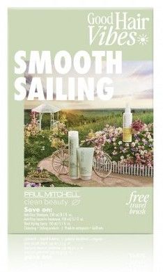 Paul Mitchell Clean Beauty Smooth Set - Šampon 250 ml + kondicionér 250 ml + stylingový sprej 150 ml Dárková sada