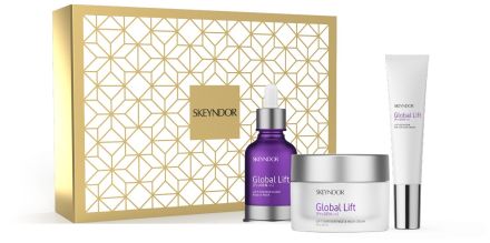 Skeyndor Global Lift Vánoční Sada - Emulze 50 ml + elixír 30 ml + oční krém 15 ml Dárková sada