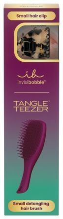 Tangle Teezer Midnight Glamour Set - TT Kartáč na vlasy Vínový + skřipec do vlasů Dárková sada