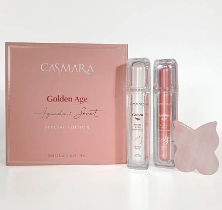 Casmara Golden Age Set - Intenzivní regenerační krém 50 ml + Hydratační a zpevňující sérum 50 ml Dárková sada