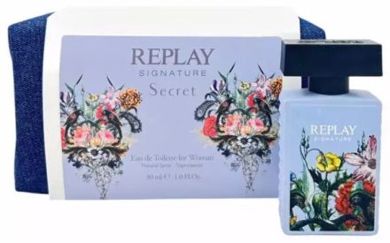 Replay Signature Secret Woman Set - EDT 30 ml + kosmetická taštička Dárková sada
