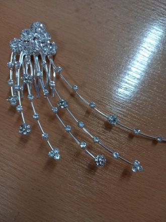 Štrasová spona do vlasů 1 ks