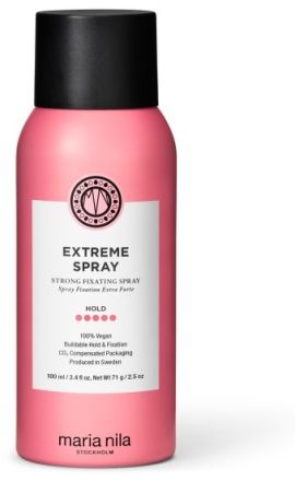 Maria Nila Extreme Spray - jemný sprej na vlasy s extra silnou fixací 100 ml Cestovní balení