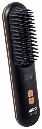 WAD Defrizz Hair Straightener Brush - Vyrovnávací kartáč na vlasy Černo-růžový