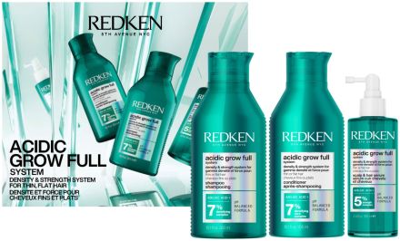 Redken Acidic Grow Full System Vánoční Set - Šampon 300 ml + kondicionér 300 ml + sérum 100 ml Dárková sada