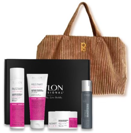 Revlon Professional Restart Bond Repair Vánoční Set - Šampon 250 ml + kondicionér 200 ml + maska 250 ml + lak na vlasy 75 ml Dárková sada