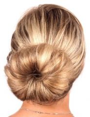 Twister Kobliha - Podložka do drdolů s vestavěnou gumičkou Béžová 8 cm 48310_1