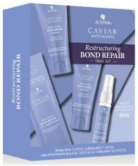 Alterna Caviar Restructuring Bond Repair Trial Kit - Obnovující šampon 40 ml + kondicioner 40 ml + Sérum 7 ml Dárková sada