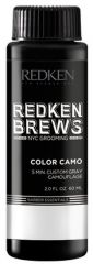 Redken Brews Color Camo Medium Natural -Pětiminutová barva přirozeně kryjící šediny 3 x 60 ml