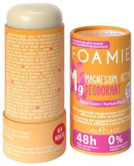 Foamie Deodorant Happy Day (pink) - Deodorant s patentovaným komplexem hořčíku pro účinnou ochranu proti zápachu (48h) 40 g
