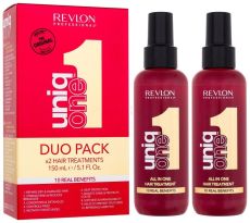 Revlon Professional Uniq One Duo Pack - Bezoplachová péče na vlasy 2x 150 ml Dárková sada