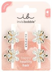 Invisibobble CLIPSTAR S Pearly Flower - Skřipce do vlasů 4 ks