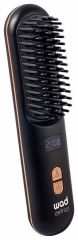 WAD Defrizz Hair Straightener Brush - Vyrovnávací kartáč na vlasy Černo-růžový