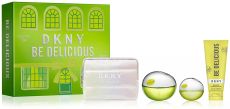 DKNY Be Delicious Set - EDP 100 ml + EDP 15 ml + tělové mléko 100 ml + kosetická taštička Dárková sada