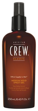 American Crew Classic Medium Hold Spray Gel - Pánský středně tužící gel ve spreji 250ml