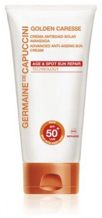 Germaine de Capuccini Golden Caresse Sun Cream with Universal Anti-Age Protection SPF50 - ochranný opalovací obličejový krém proti známkám stárnutí SPF50 50 ml