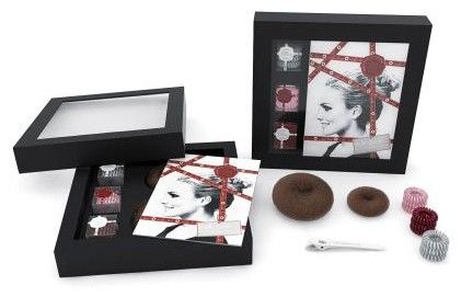 Invisibobble With Love Set - 9x vlasová gumička + 1x vlasový klip + 2x vlasový donut + brožura účesů Dárková sada