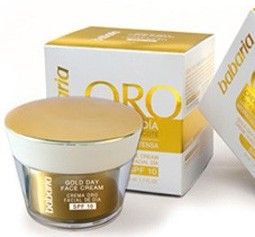 Babaria Gold Hydrating Face Cream - Hydratační obličejový krém s částečkami zlata 50 ml