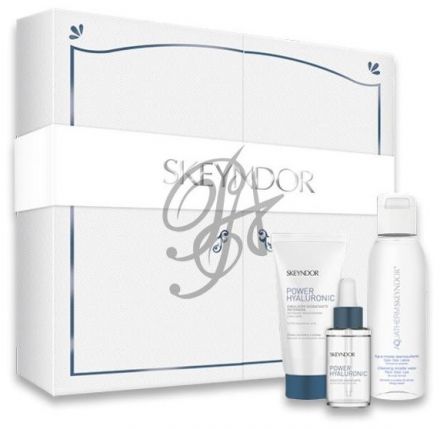 Skeyndor Power Hyaluronic Set - Booster 30ml + Krém na suchou pleť 50ml + Micelární voda 100ml Dárková sada