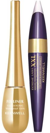 Keenwell Eyes Stylist Kit - Řasenka Extreme Lash XXL 15ml + Fix Liner 24H 7ml Dárková sada