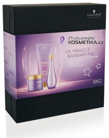 Schwarzkopf Oil Miracle Barbary Fig Vánoční sada - Regenerační šampon 200ml + Regenerační maska s keratinem 150ml + Regenerační kúra s keratinem 100ml Dárková sada