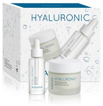 Ainhoa Hyaluronic Sada - Pleťový krém na suchou pleť 50ml + Sérum 50ml Dárková sada