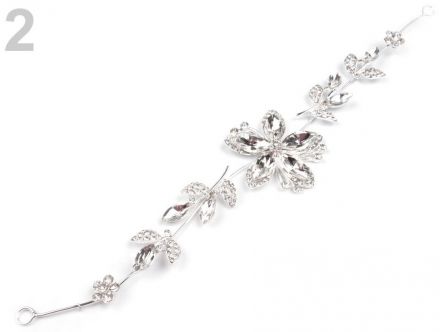 Štrasová ozdoba do vlasů 2 1ks